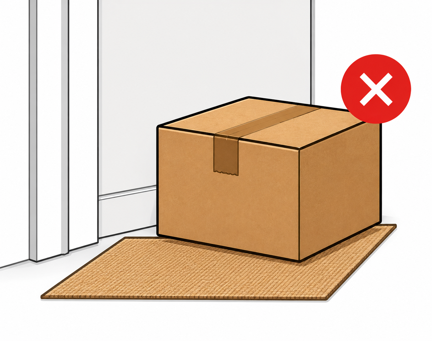Unconfirmed COD parcel refused and returned